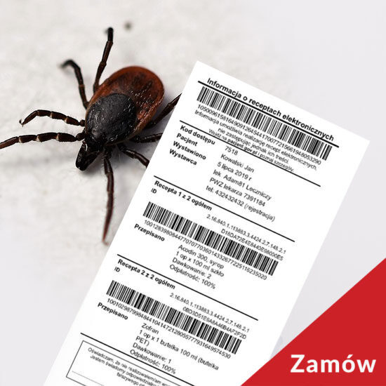 Ukąszenie przez kleszcza